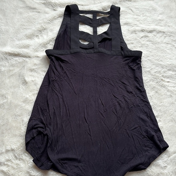 Candie’s Black Racerback Tank Top | Pink Stitch Detail | Casual Sleeveless XS - Picture 3 of 5